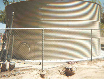 irrigation water storage tanks